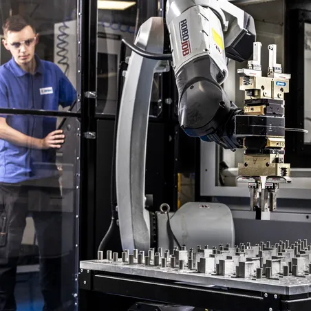 Precision Manufacturing - Tool in use